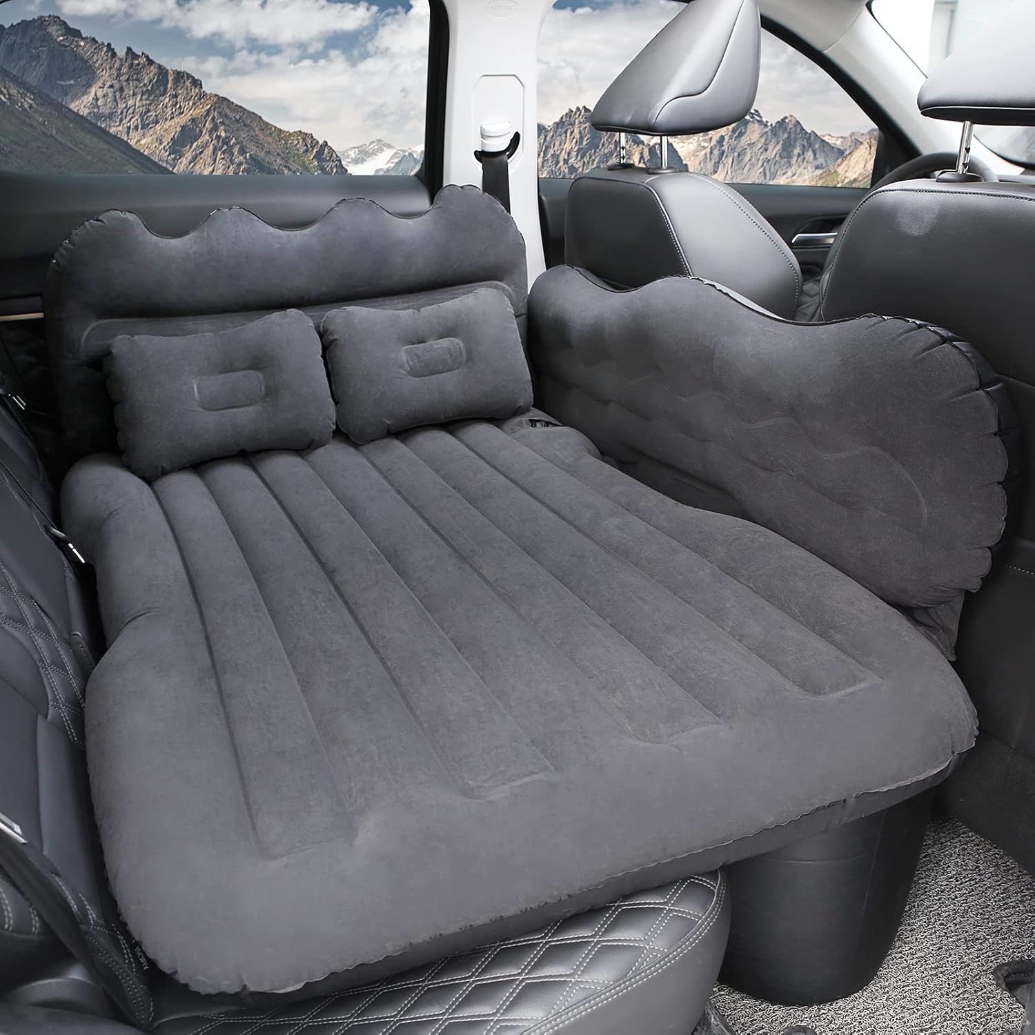 Black Car Air Mattress Inflatable Bed Z757507