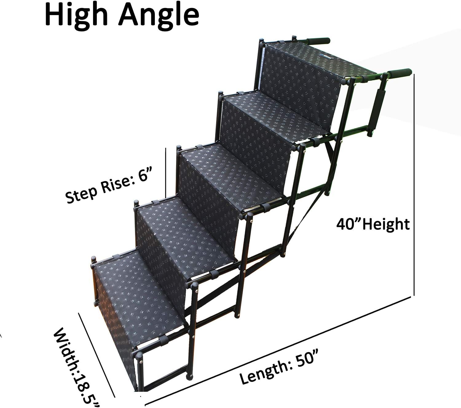5 Steps Metal Frame Dog Stairs A8713