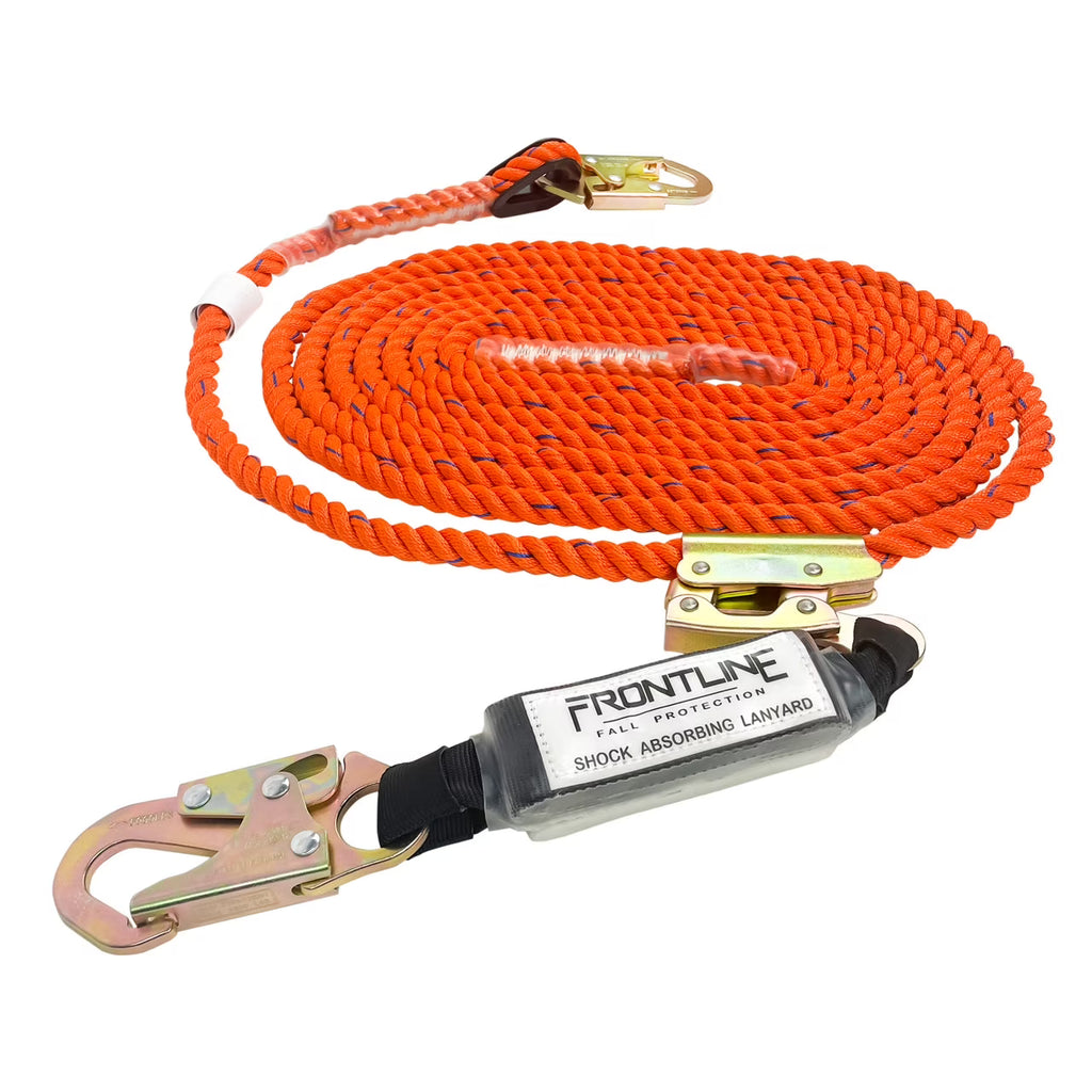 Vertical Lifeline with Openable Rope Grab & Shock Pack U59638