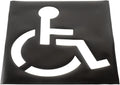 Handicapped Symbol Parking Lot Stencil, Pack of 2 F43767