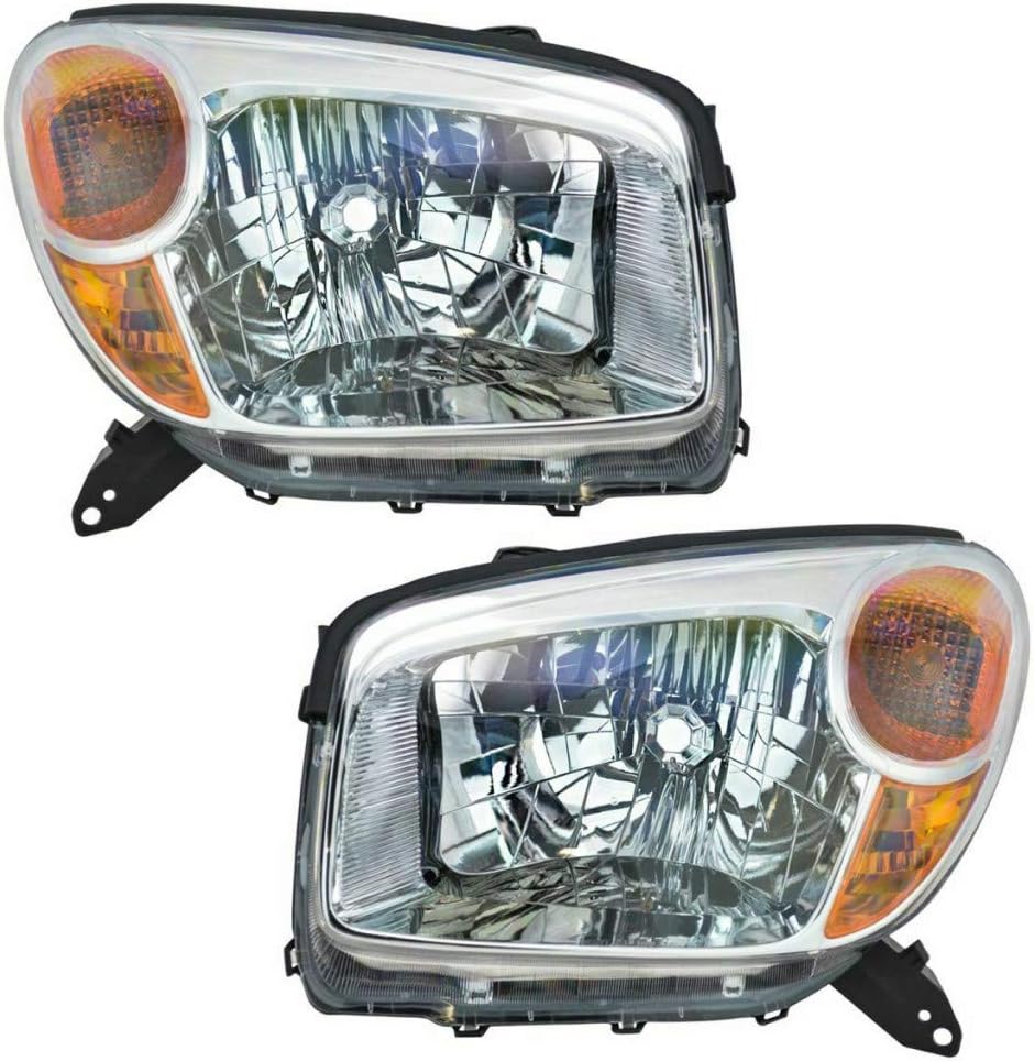 2004-2005 Toyota RAV4 Driver and Passenger Side Headlight Assembly T222762