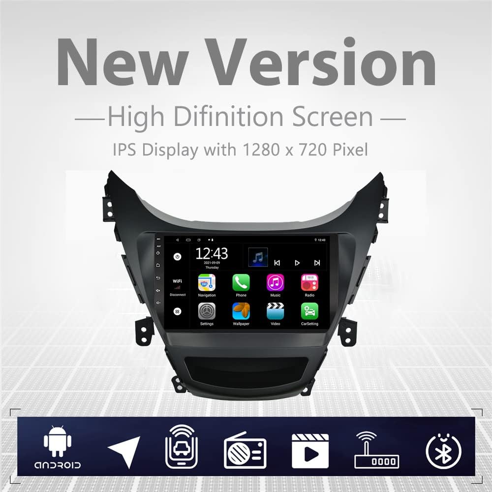 Car Radio with 9 inch High Definition Touch Screen Bluetooth USB Player O8893