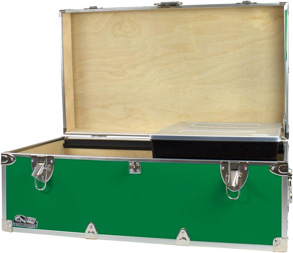 Mint Footlocker Storage Chest with Organizer Tray U999