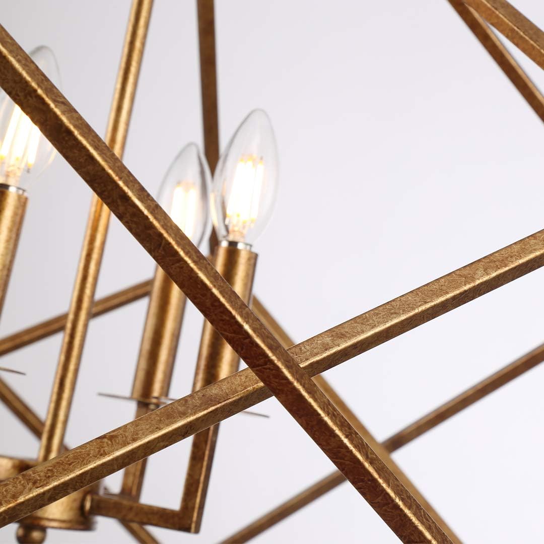 Steel Cage Large Lantern Chandelier Pendant Ceiling Light Fixture X261