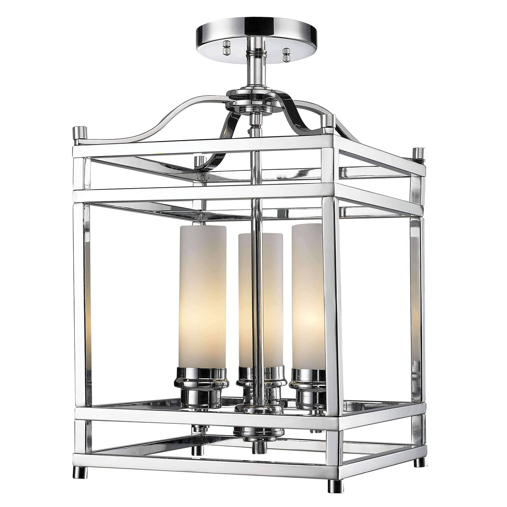 Chrome 3 Light Semi-Flush Mount M59093