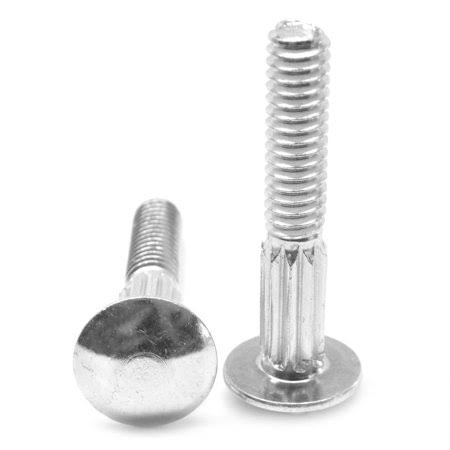5/16-18 x 2 1/2 Coarse Thread Carriage Bolt Low Carbon Steel Zinc Plated Pk 500 G789434