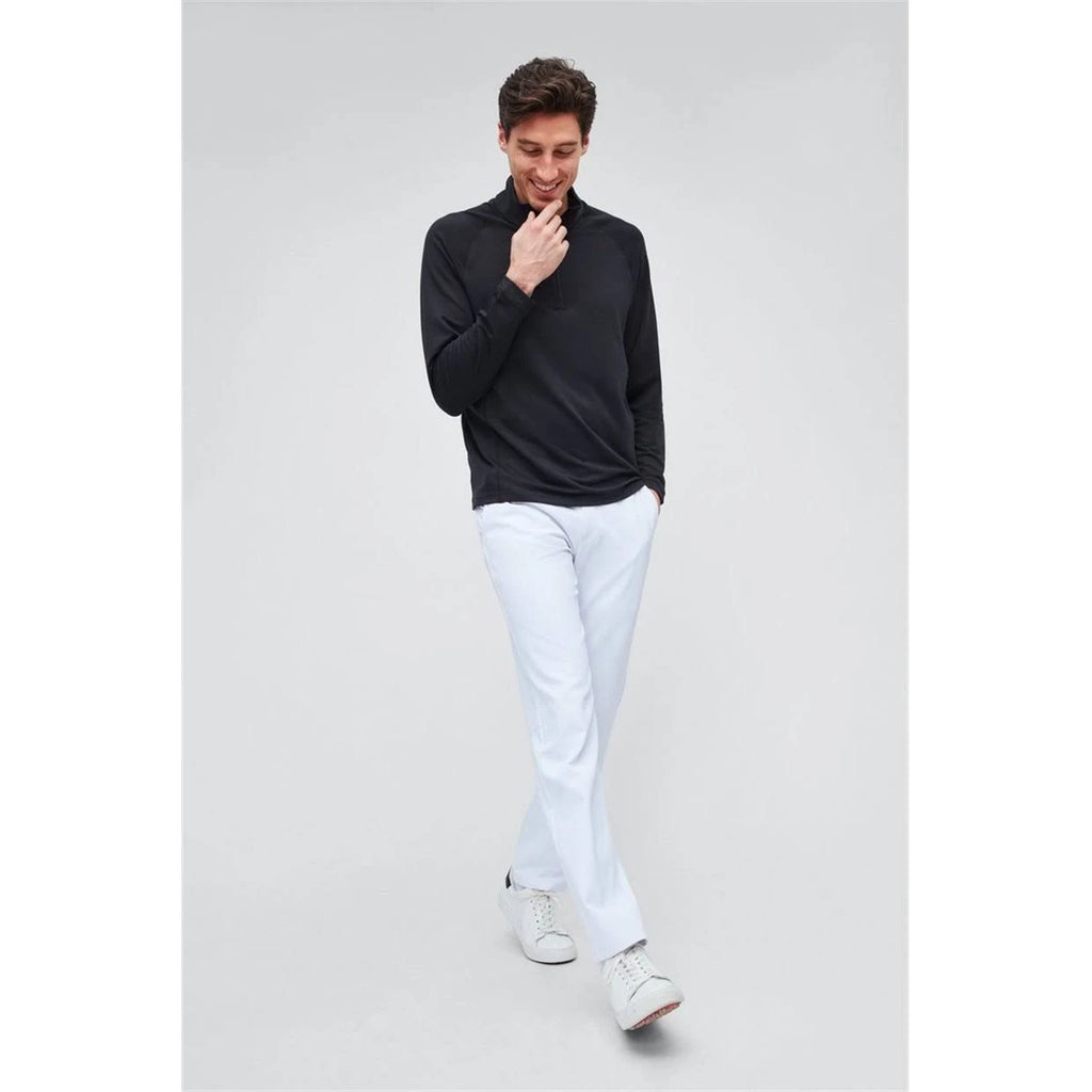 White Golf Half Zip N619