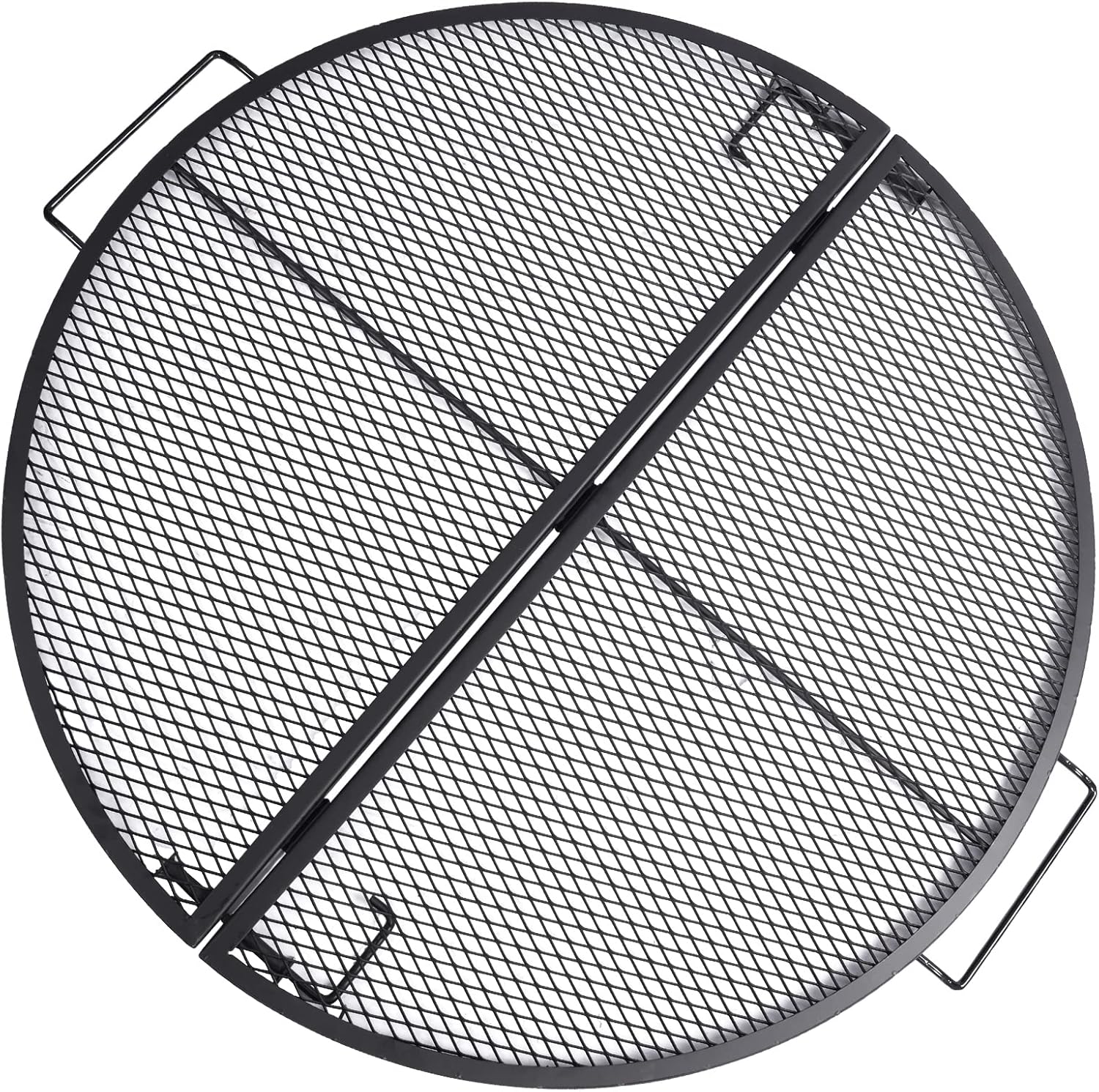 Black 30 Inch Heavy Duty Folding Round BBQ Grill Grate Z575