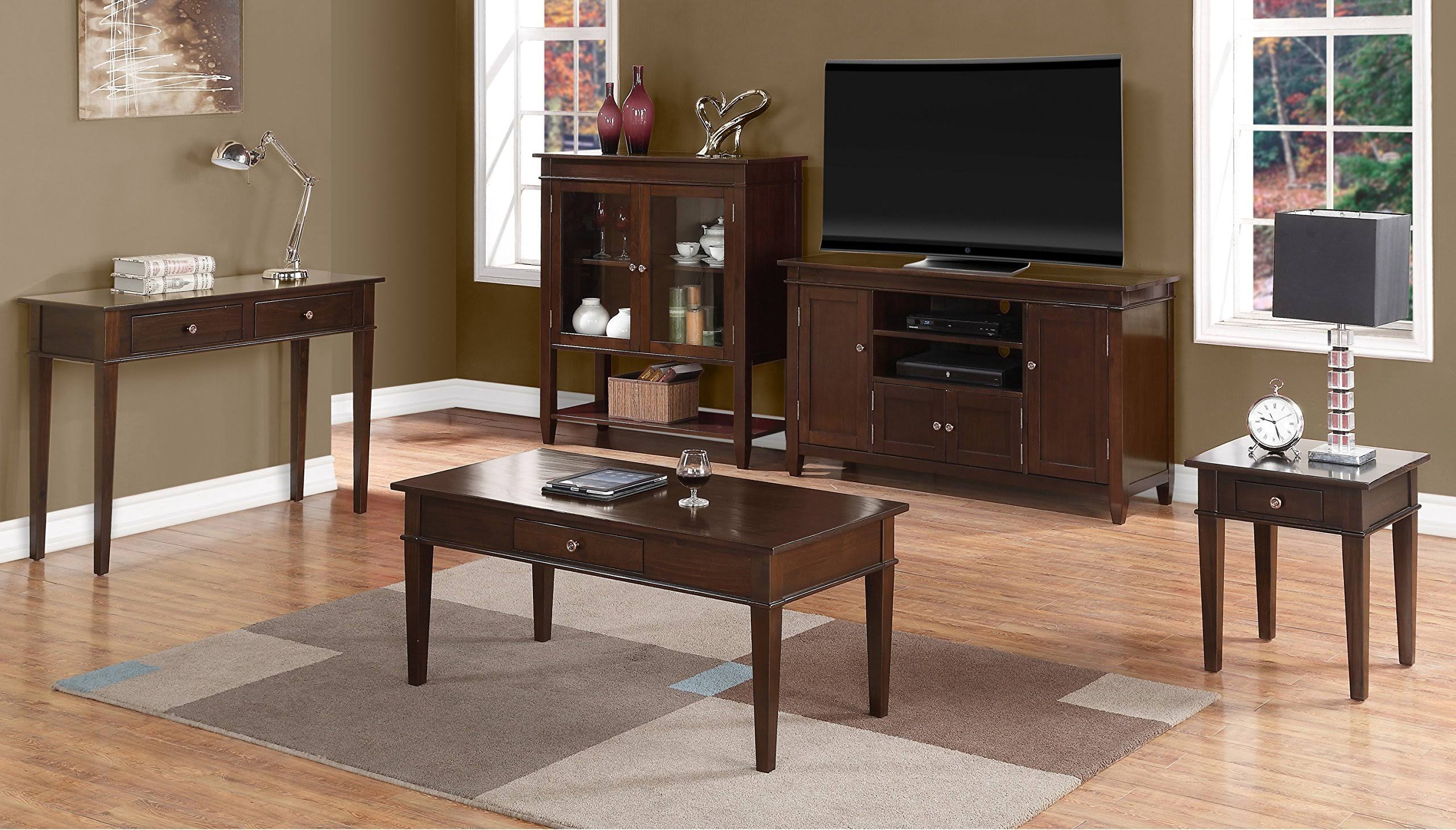 Tobacco Brown Home Office Desk P8265