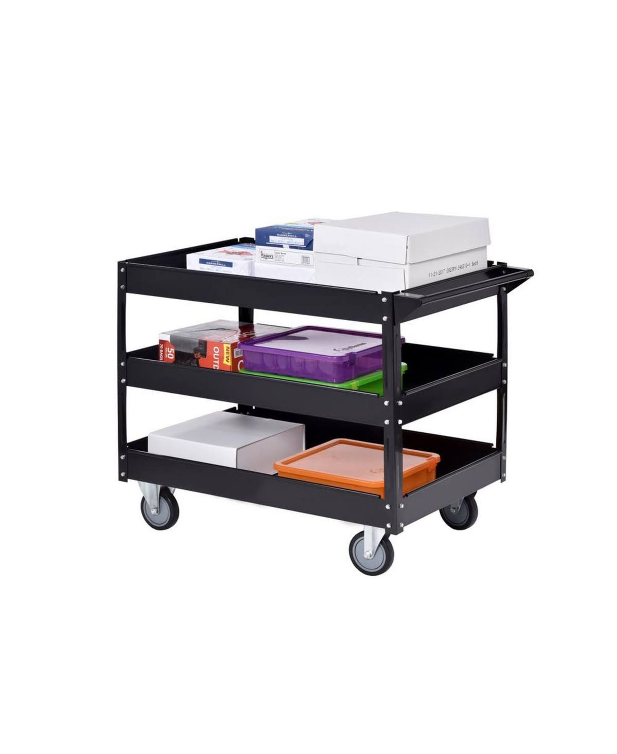 Steel Industrial Service Cart (Black) E4250
