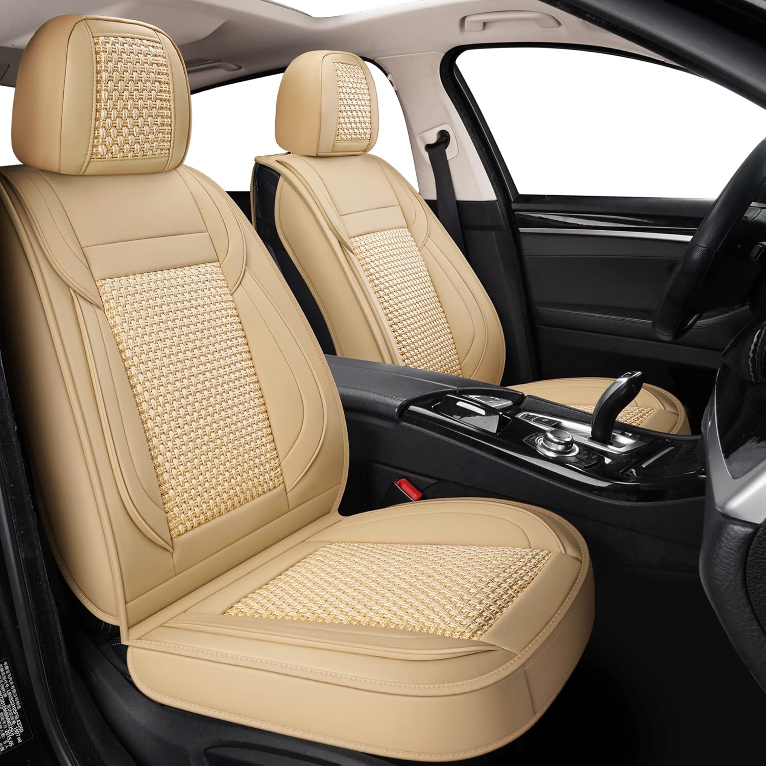 Red line Faux Leather Automotive Seat Covers L54581