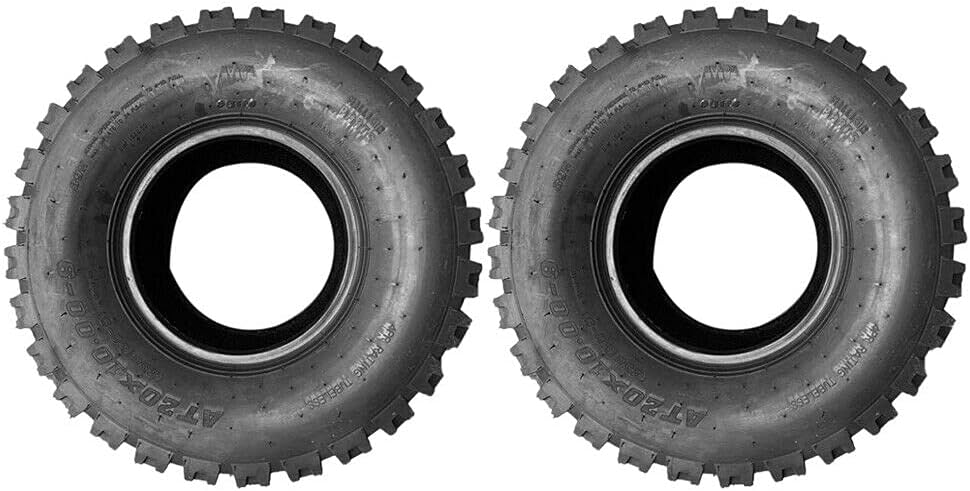 Set of 2 20x10-9 ATV Tires Tubeless 4PR I3058