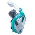 Turquoise Full Face Snorkel Mask with Action Camera Compatible Y3820