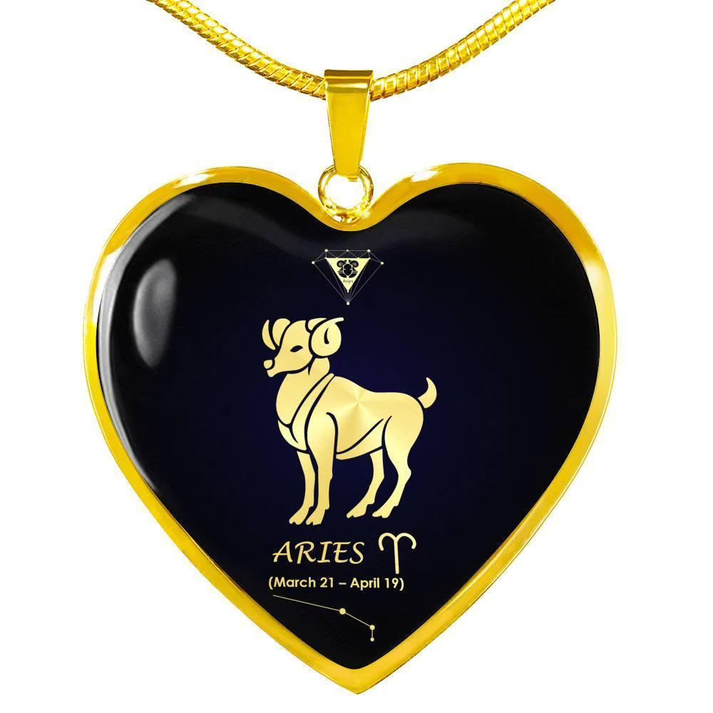 18k Gold Stainless Steel Zodiac Necklace D587610