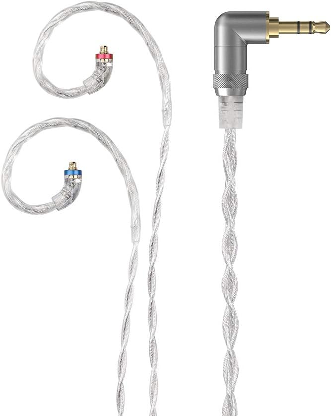 3.5mm High-Purity Monocrystalline Silver Litz MMCX Replacement Cable X4220