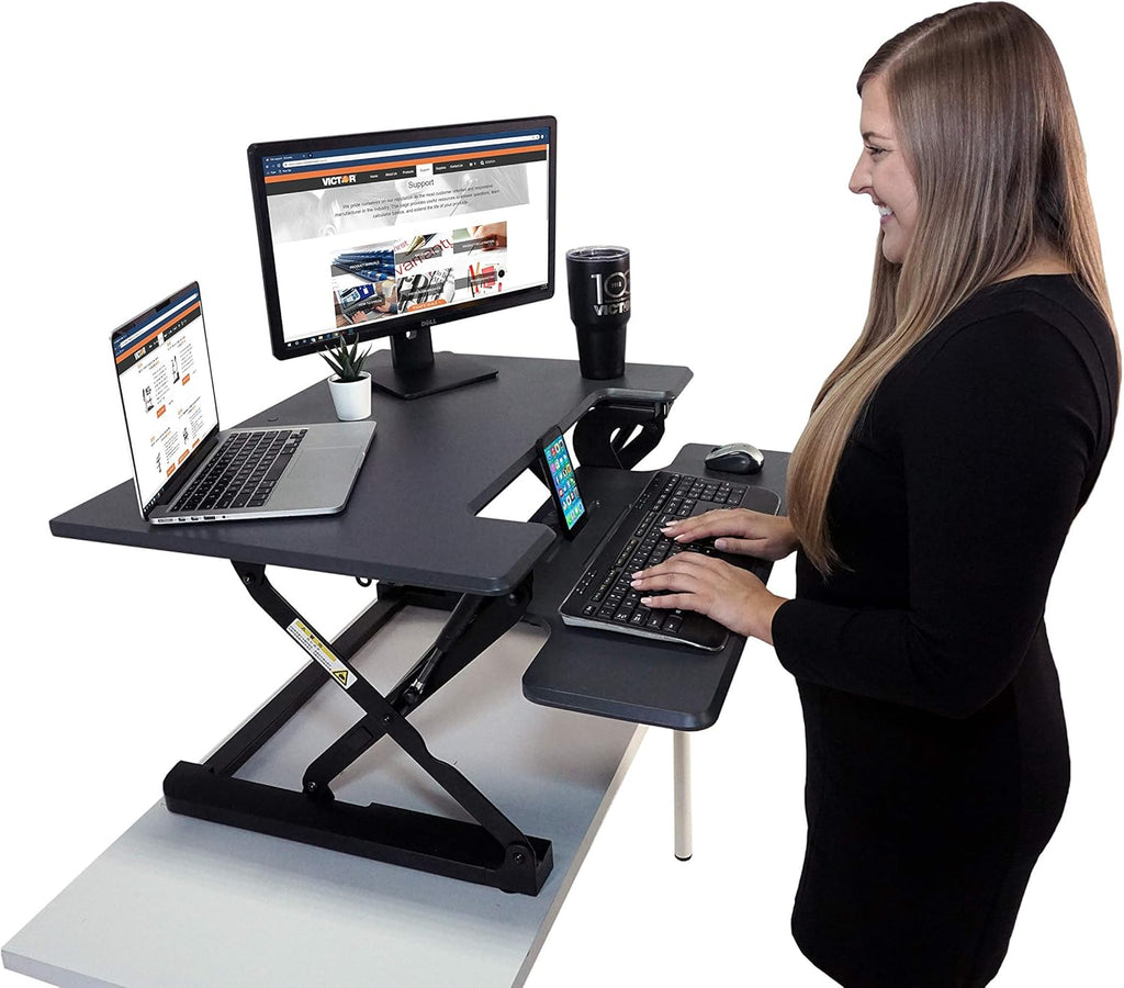 Black Height Adjustable Standing Desk M249