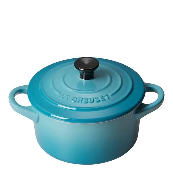Teal Stoneware Petite Round Casserole, 0.2 L A634714