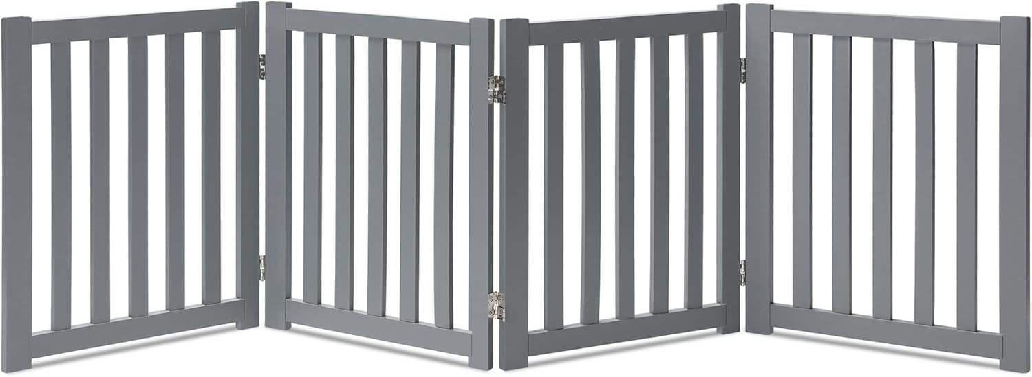 Oak Wood Foldable Pet Gate D417