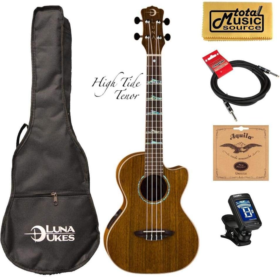 Ovankol Tenor A/E Ukulele with Cable, Strings, Tuner & PC B861