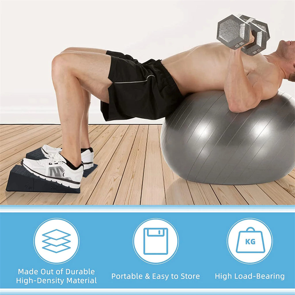 Squat Wedge Blocks Non-slip Calf Raise Platform J2715