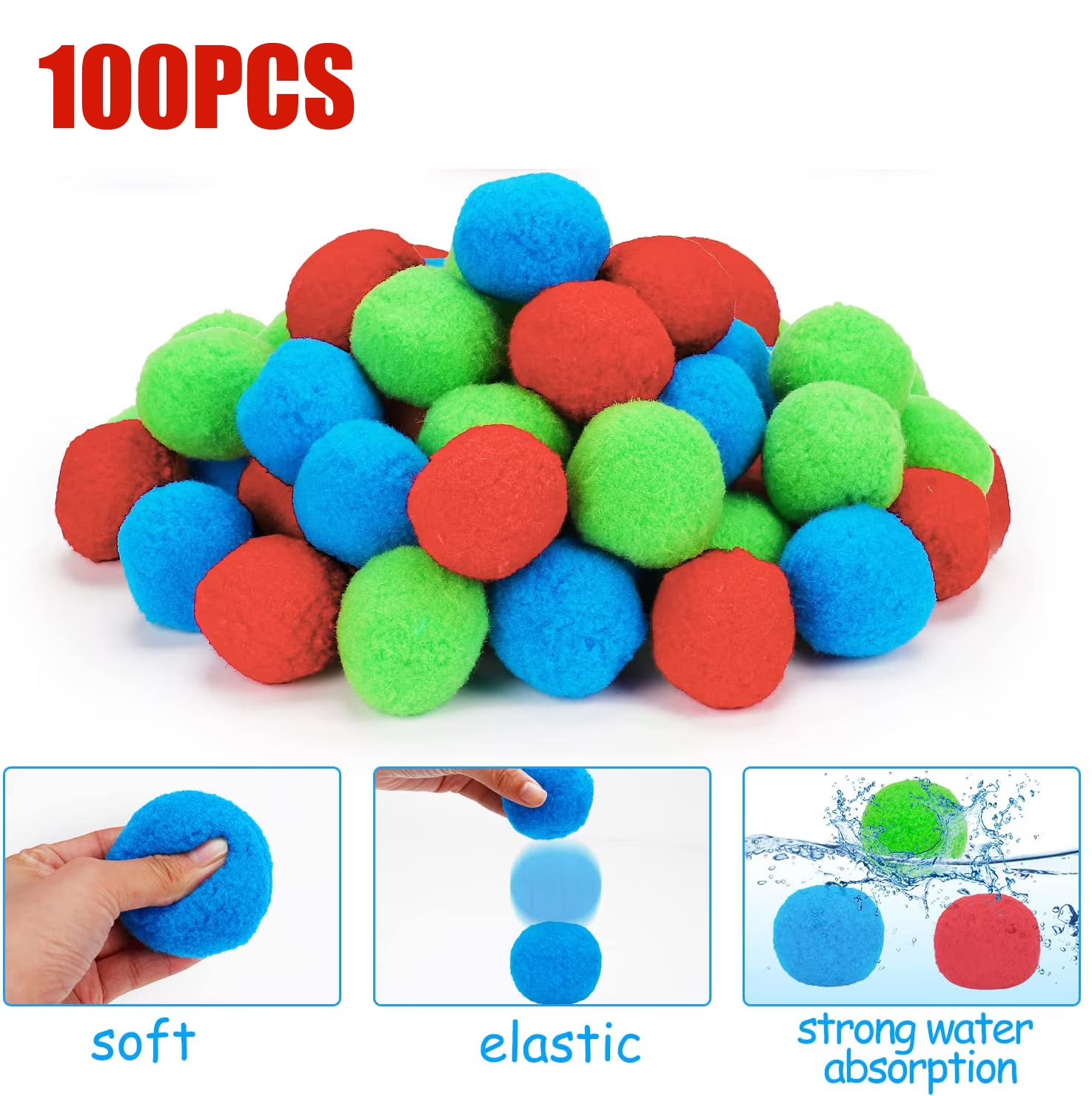 100 Reusable Water Balloons F4434