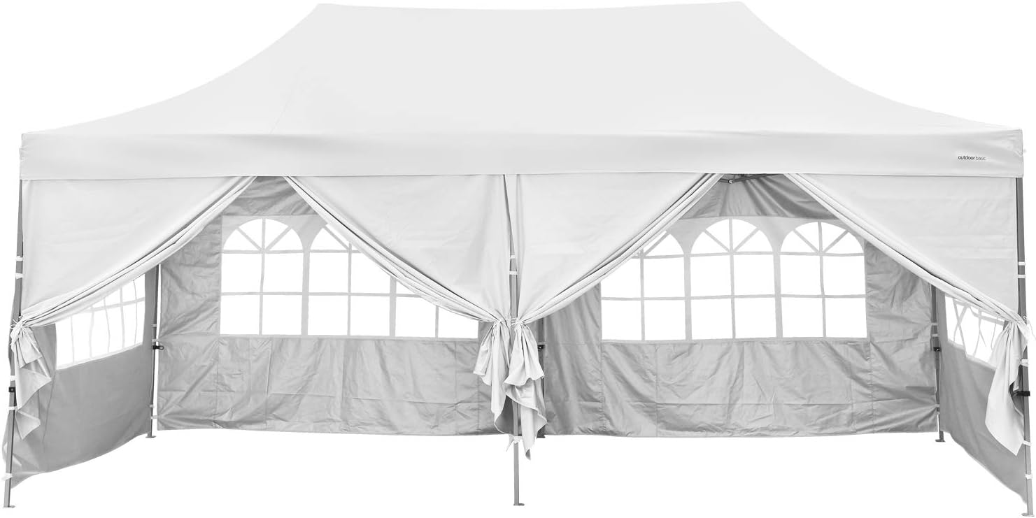 Blue 10x20 Ft Pop up Canopy Tent with Removable Sidewalls A6080
