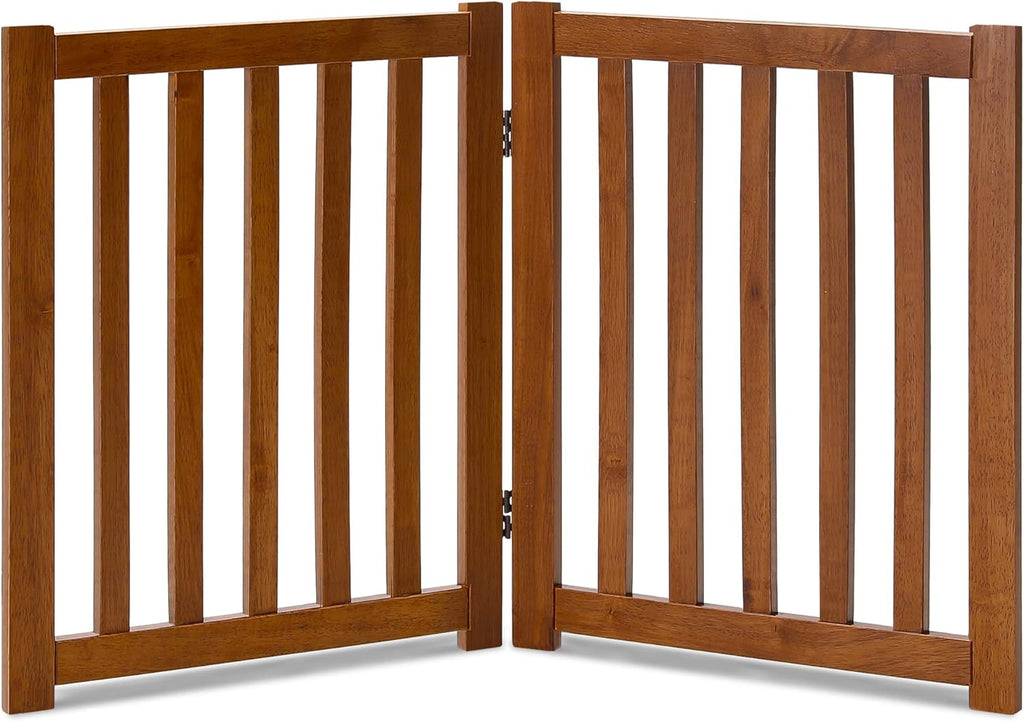 Oak Wood Foldable Pet Gate D417