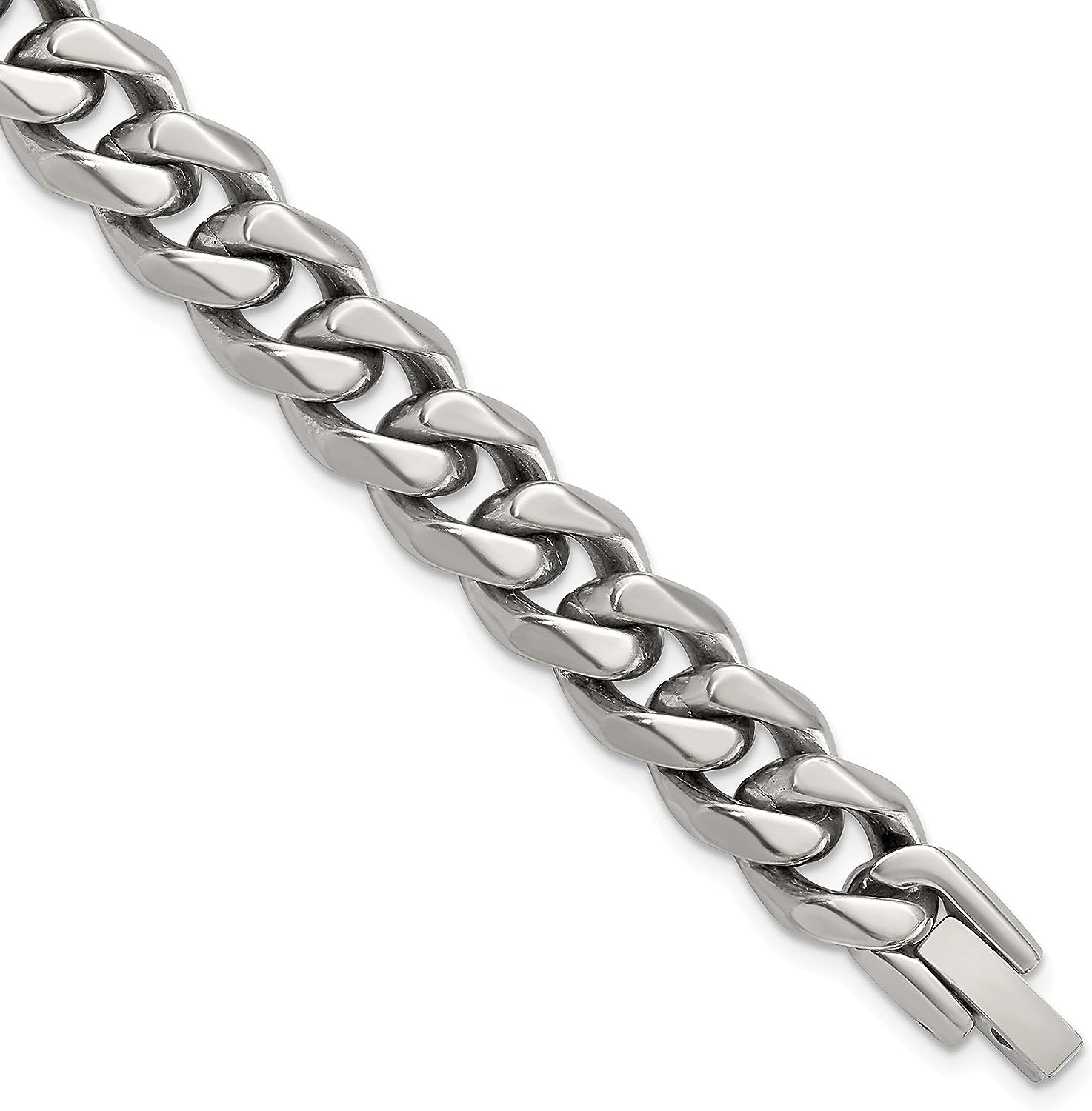 Titanium Polished Curb 20in Necklace Z99232