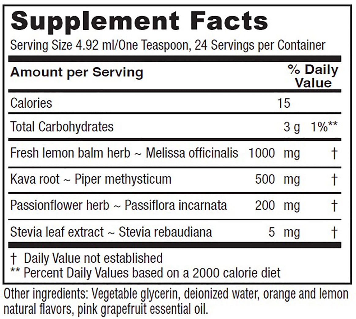 Daily Calm Tonic Liquid Supplement, Alcohol Free, Vegan, 4 Ounce F232993