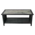 Aluminum/Woven Coffee Table B53556