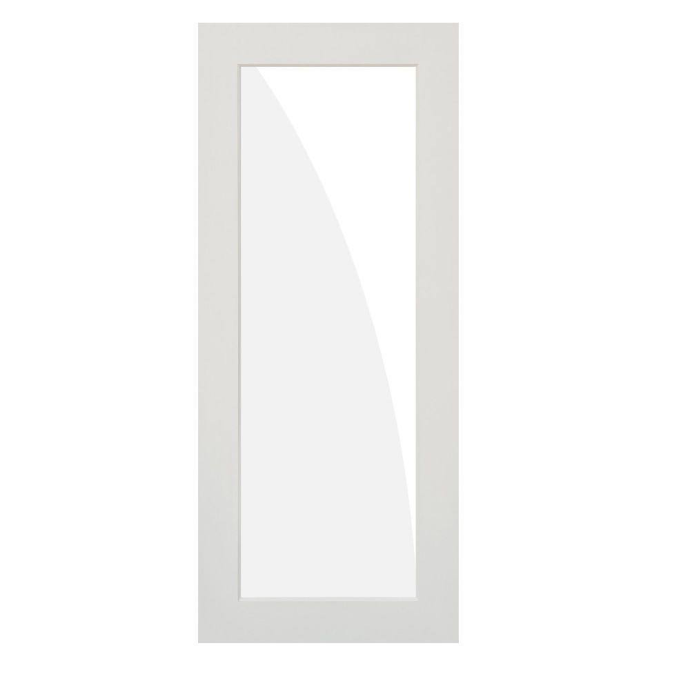 36 in. x 96 in. Primed Solid Hybrid Core MDF Wood Interior Door Slab L7116