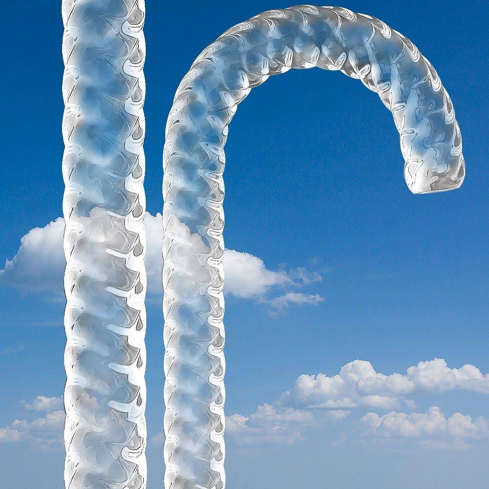 Crystal Ridges Walking Cane with Clear Lucite Shaft H2611