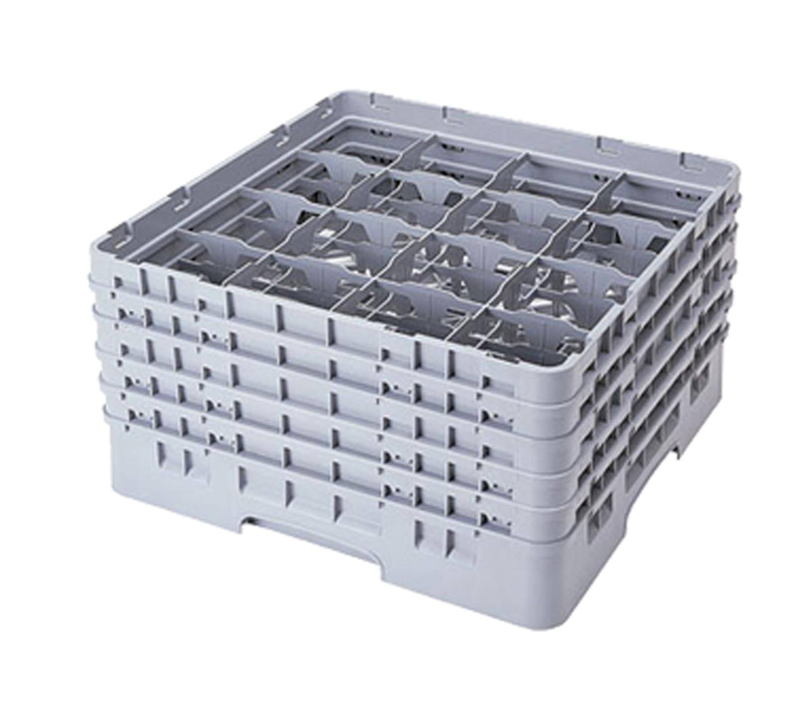 Full Size Compartment Glass Rack - Soft Gray K269