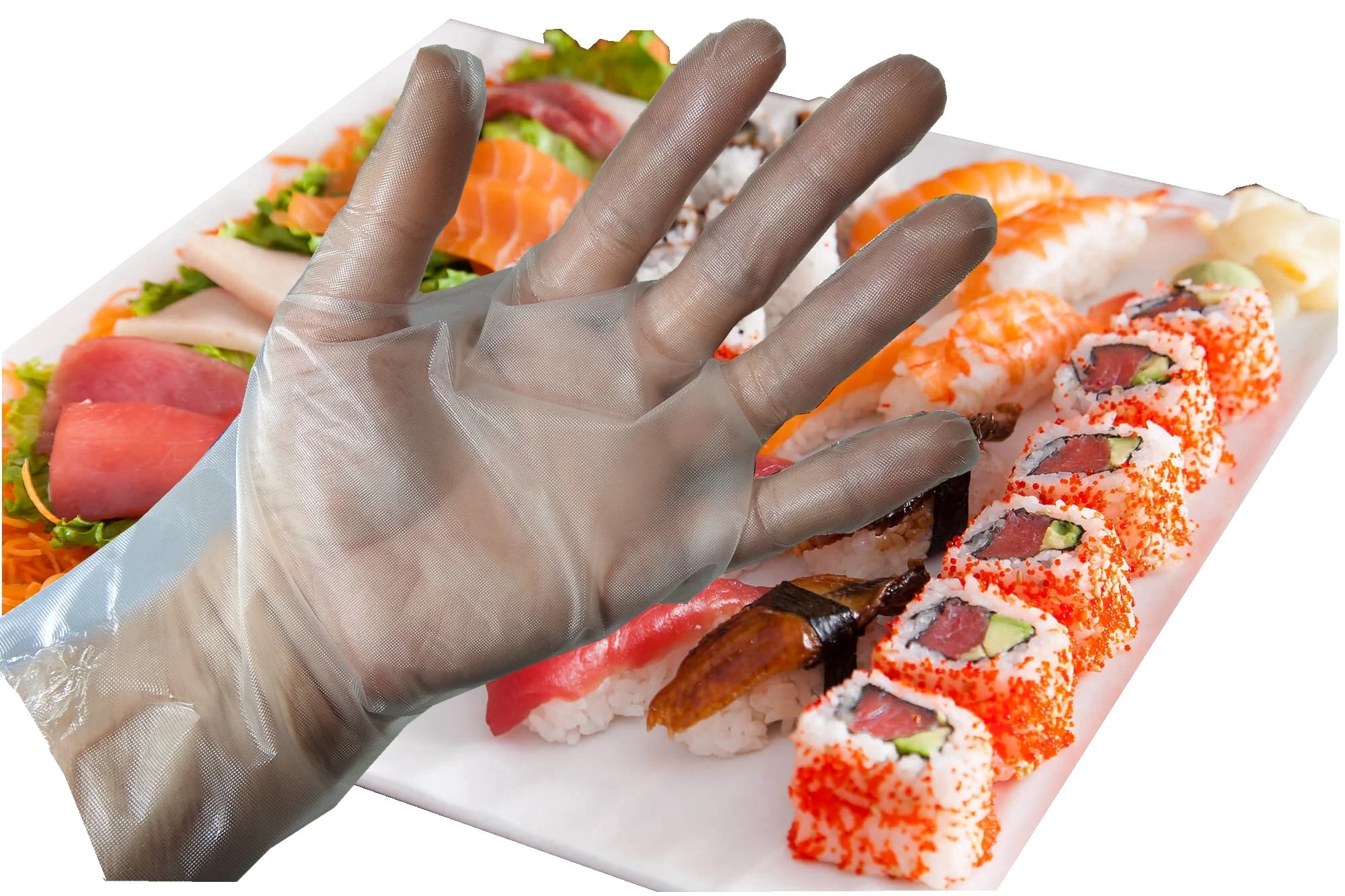 Non-Stick Disposable Food Service Gloves (5 Boxes = 500pc total) P1198