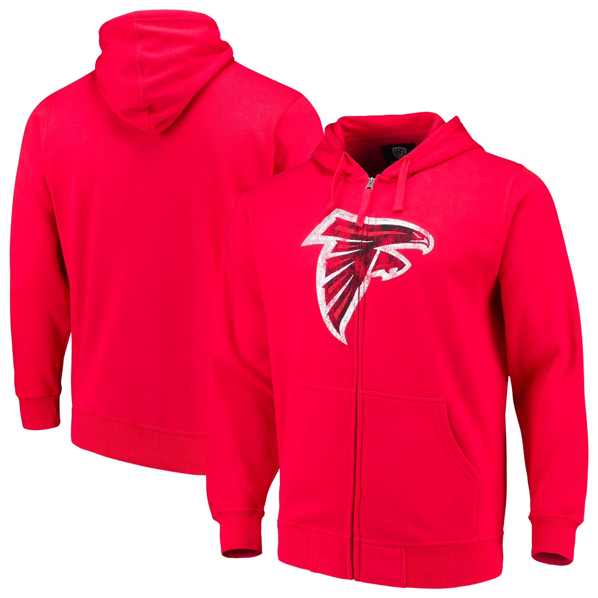Red Atlanta Falcons Full-Zip Hoodie U556