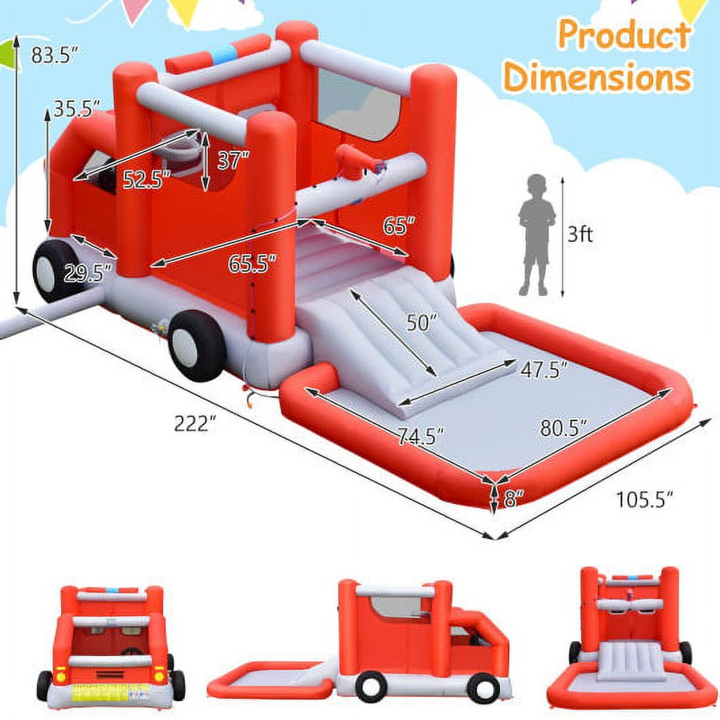 Inflatable Castle Bounce House with 480W Blower B536