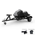 Gray Black Jet Ski Cover with Trailer Straps and Storage Bag M3930