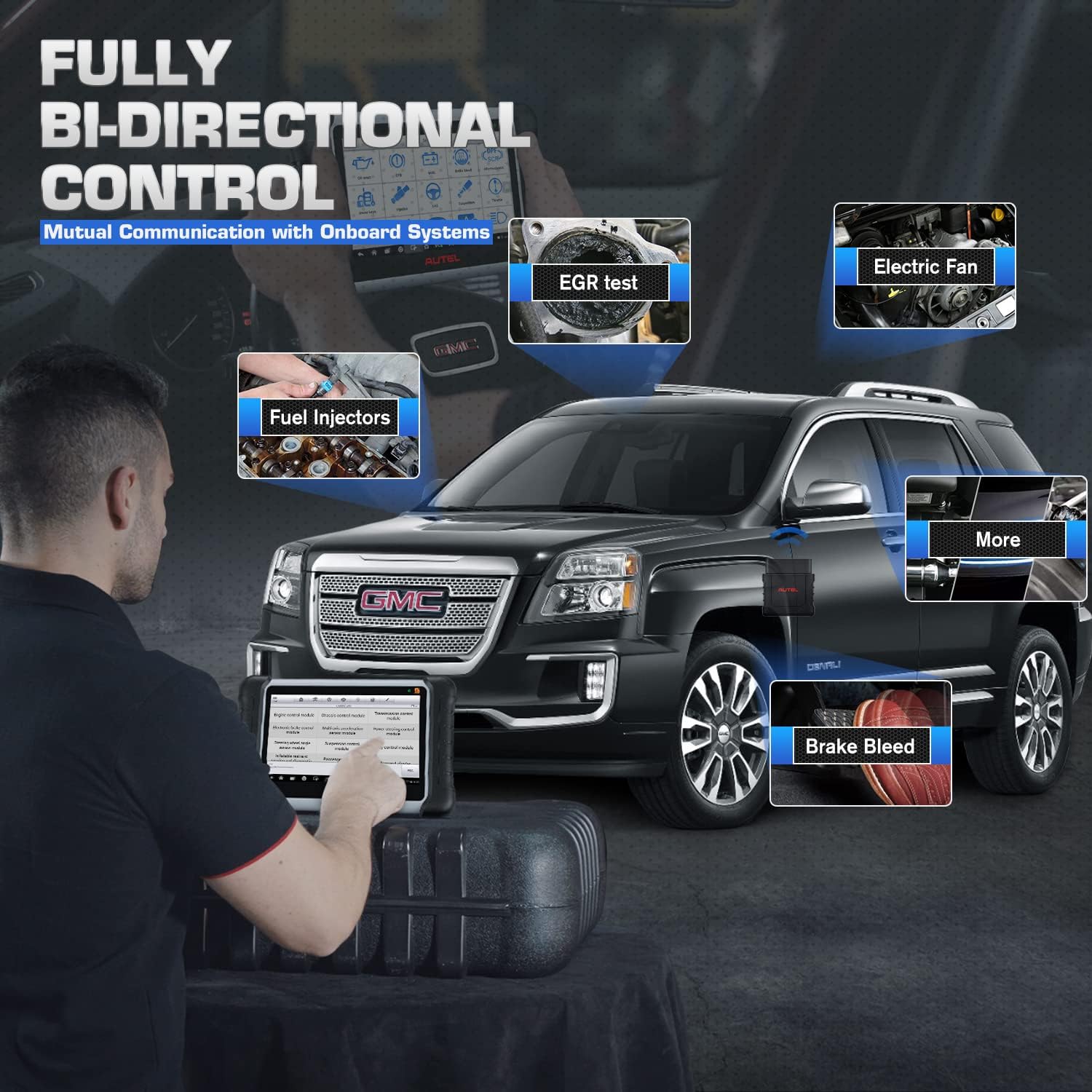 Bi-Directional Diagnostic Scan Tool with TPMS Sensors G223