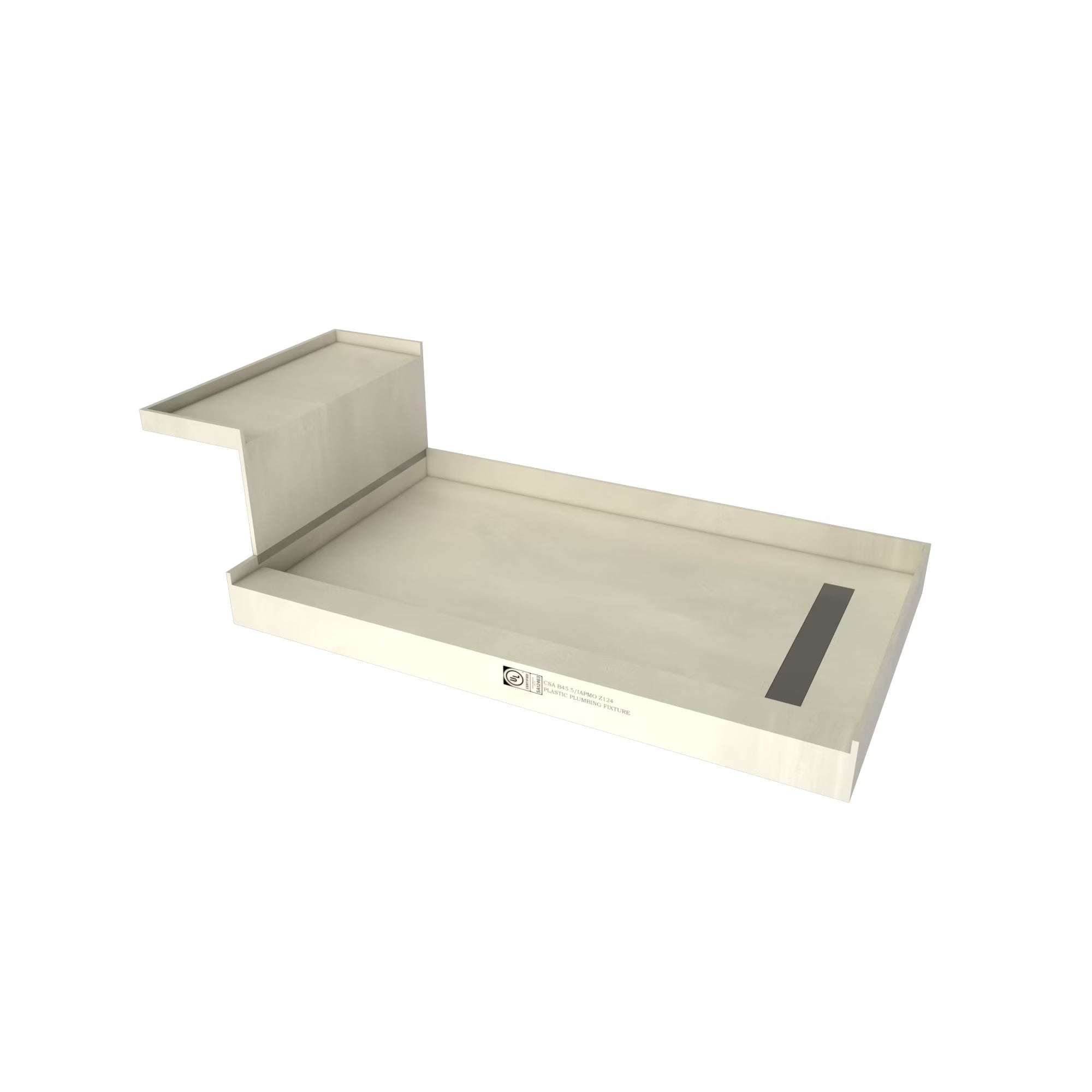 Nickel 42" X 48" Rectangular Shower Base P5800