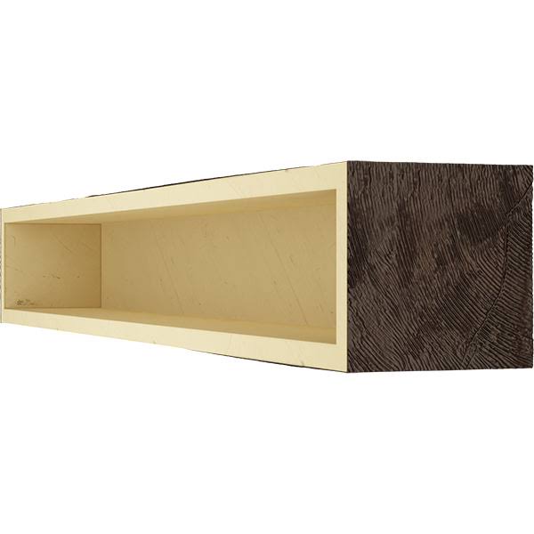 Rough Sawn Faux Wood Fireplace Mantel H510