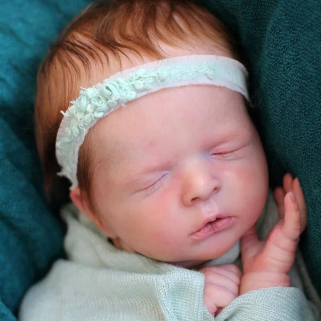 Bebe Reborn Doll Kit Luisa With Hair Transplant Handmade Doll Parts 3D Skin DIY Toys With Cloth Body Painted Doll Kit F534
