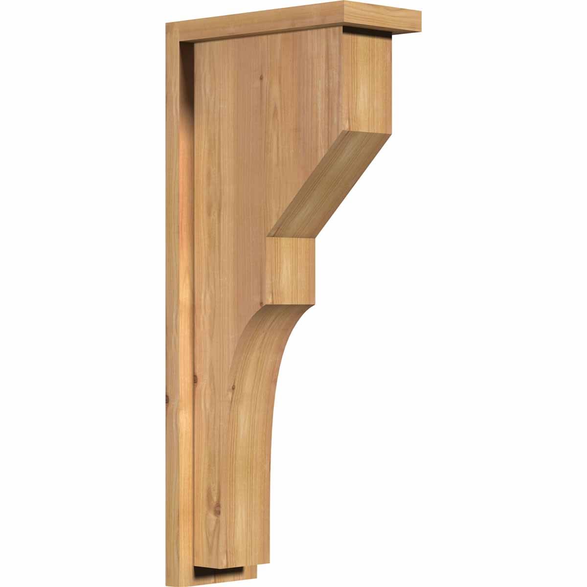 Monterey Smooth Corbel with Backplate, Western Red Cedar I7110