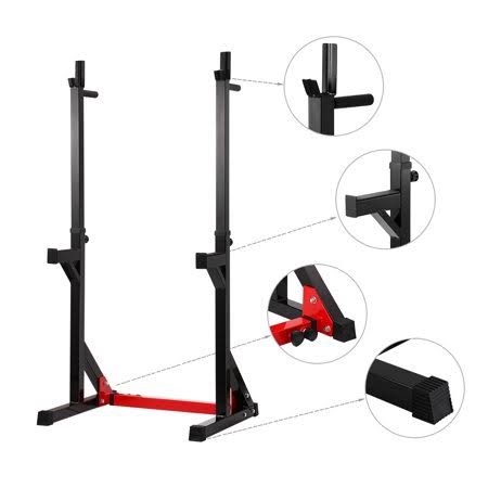 Adjustable Barbell Rack Dip Stand Squat Rack Weight Lifting Bench Press R9418