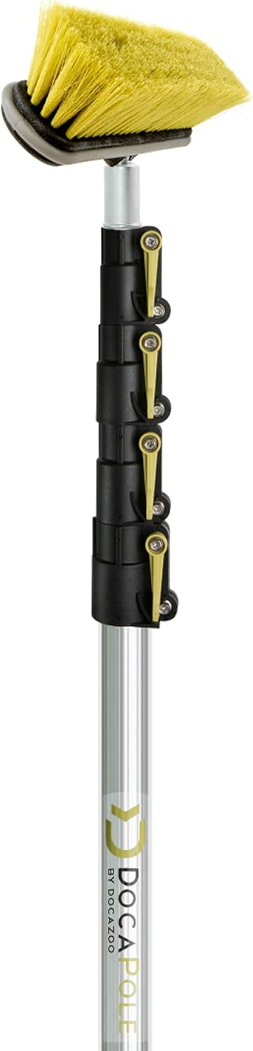 11 Inch Medium Bristle Deck Brush with Telescoping Pole S406958