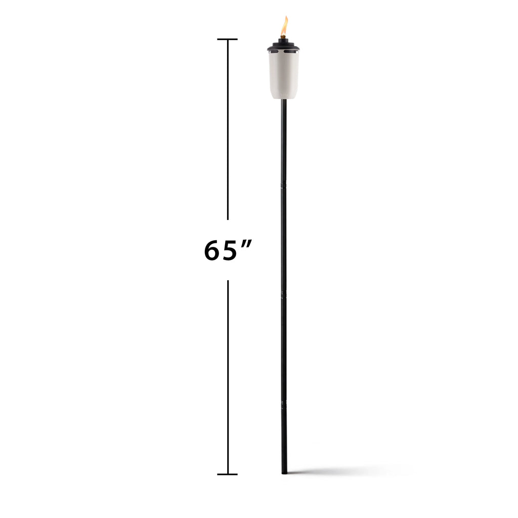 2-Pack 65 inch Metal White Torches I934