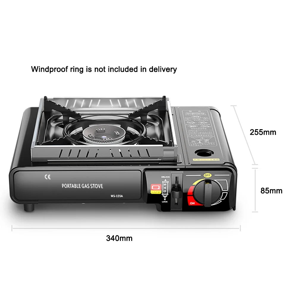 Portable Butane Gas Cassette with Piezo Ignition D665613