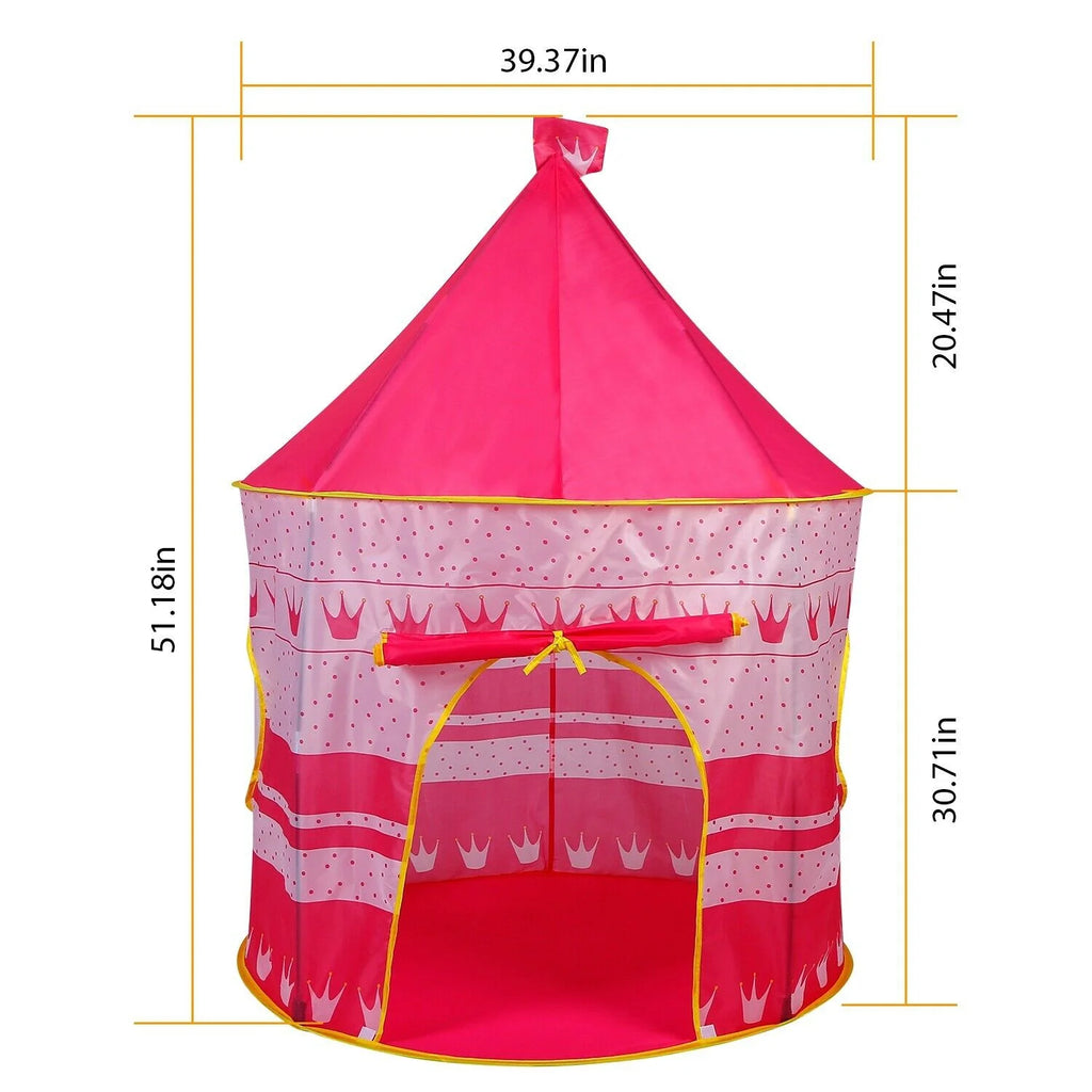Foldable Pop Up Kids Castle Play Tent Y198