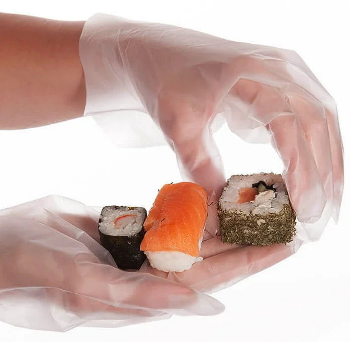 Non-Stick Disposable Food Service Gloves (5 Boxes = 500pc total) P1198