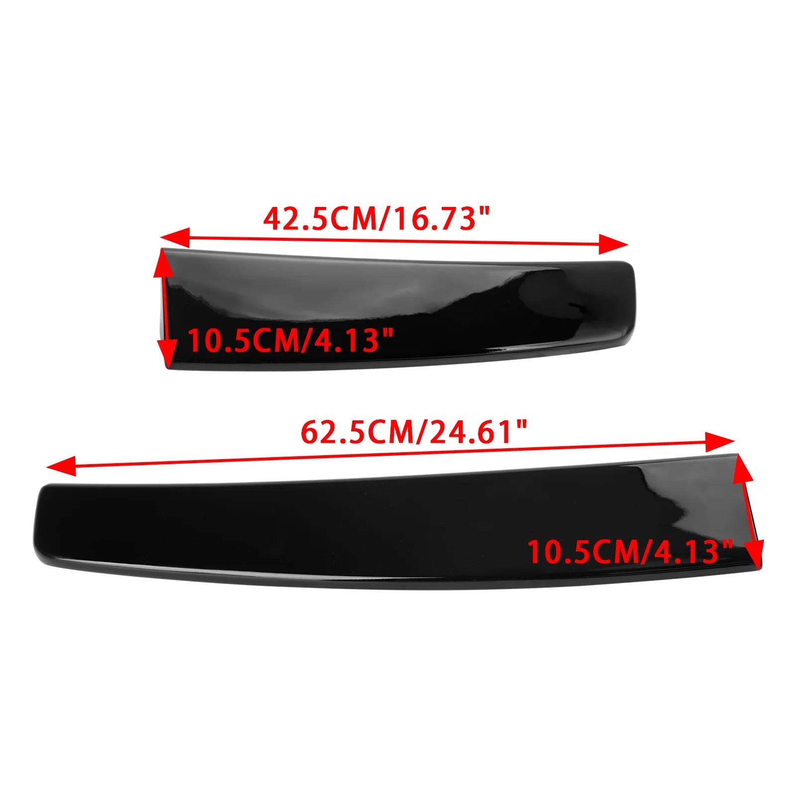Gloss Black Rear Twin Barn Door Trunk Spoiler C460593