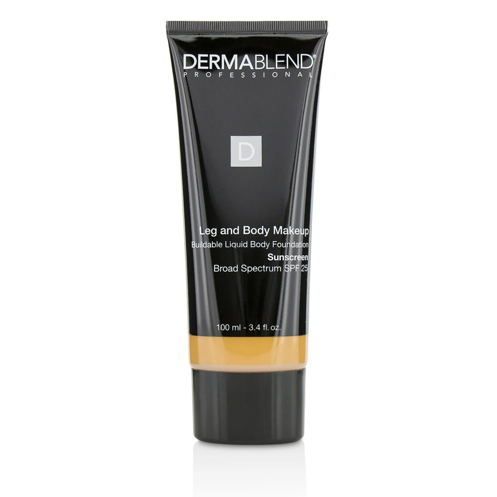 Leg and Body Make Up Liquid Body Foundation Sunscreen Broad Spectrum SPF 25 - #Deep Natural 100ml/3.4oz X6309